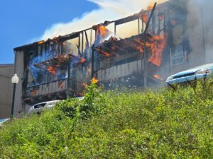 Fire destroys Bon Vista Building Sunday